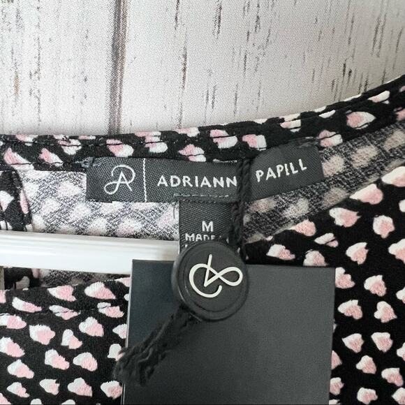 Adrianna Papell Women's Long Sleeve Multi-color Blouse Sz M - Picture 9 of 12